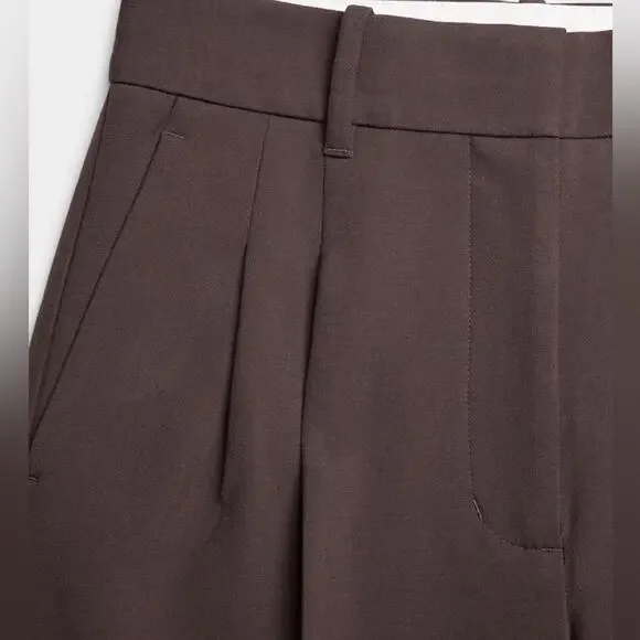 NWT Aritzia The Effortless Pants Size 0 (estimated) in Rich Mocha Brown - Picture 8 of 15